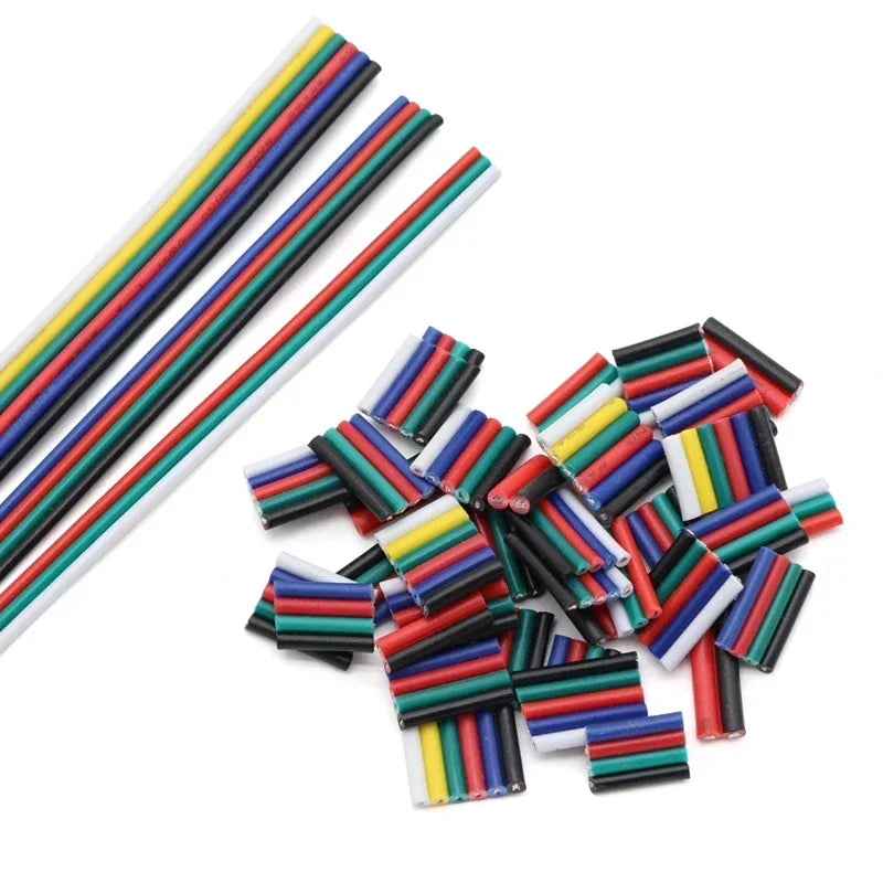 1~50m LED Cable Electrical Wire 2/3/4/5/6pin LED Extension Cables For RGB RGBW RGBWW SMD WS2812B LED Strip Light JST Connector