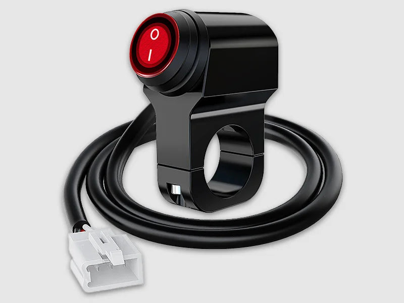 Nilight Motorcycle Handlebar Switch Plug and Play 12V ATV Light Push Button Waterproof ON Off Switches for UTV Driving Lights- Fits 7/8" Handlebars (22mm)