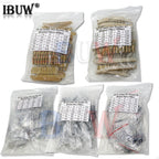 150PCS 300PCS Resistor Kit 1W 2W 3W 5W 5% 30values X 10PCS Carbon Film Resistance 0.1-750 ohm Set 1k-820K 30values X 5PCS