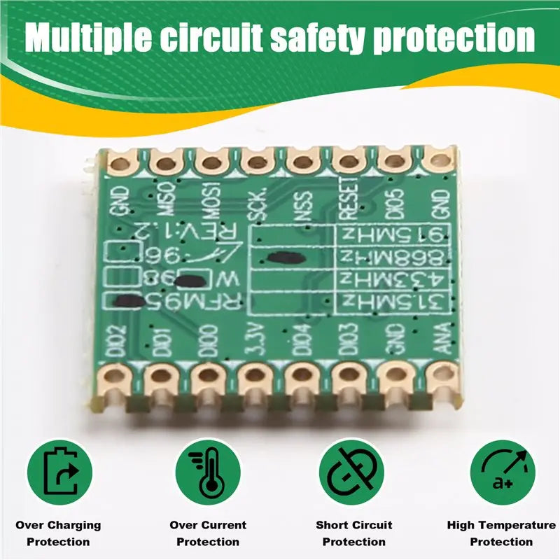 [NEW A09R!】 RFM95W Lora SX1278 Spread Spectrum Wireless Module Lora Wireless Transceiver Module Low Power SPI Interface For Iot