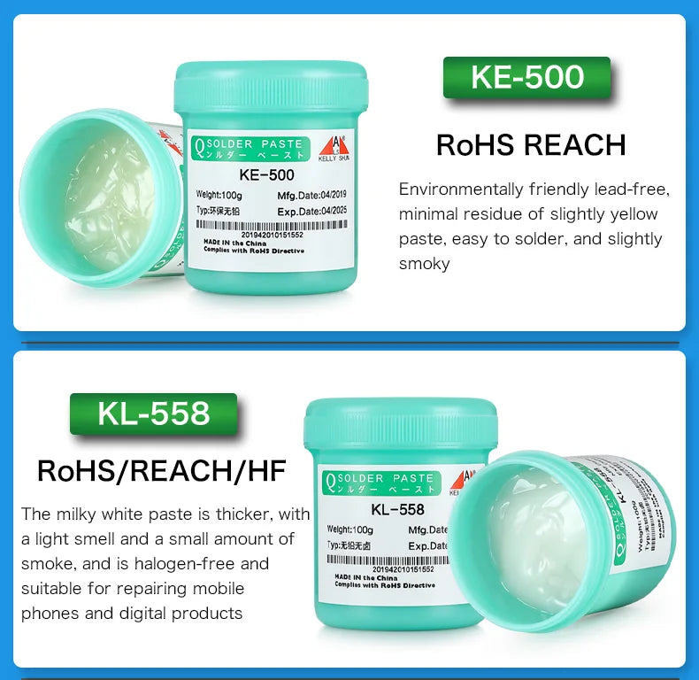 100% Original 100G Soldering Flux for Welding SMD Desoldering BGA Soldering Paste Flux, No-Clean Soldering Pcb Repair Welding