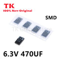 10-100Pcs/LOT New 6TPE470MAZU 6.3V470UF 6.3V 470UF 477 470UF 6V D7343 D Tantalum Capacitor In stock 100% quality