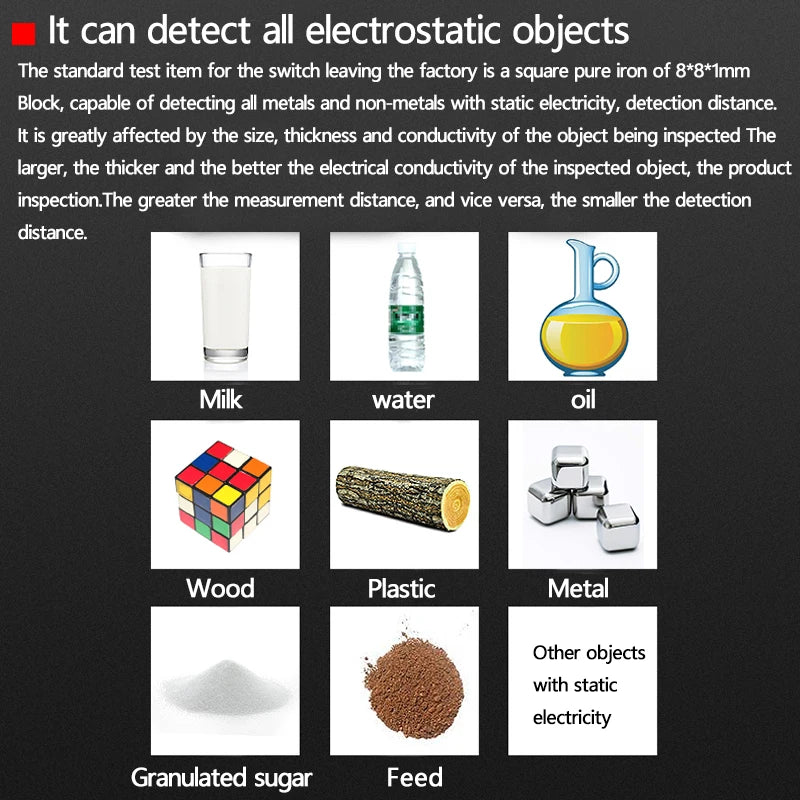 M30 capacitive proximity switch, metal and non-metal induction switch, glass liquid level detection, water switch sensor