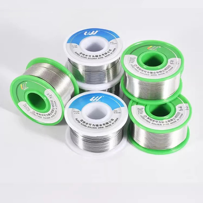 Solder wire high-purity rosin-containing tin wire lead-free tin wire with low temperature and environmental protection.