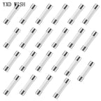 75pcs Ceramic Fuse 6mm x 30mm 0.5A 1A 2A 3A 4A 5A 6A 8A 10A 13A 15A 16A 20A 25A 30A Fuse Assortment Kit 6x30mm Insurance Tube