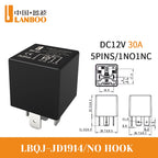 LANBOO High Current Car/Auto Relay 12V 24V 30A with 4PIN/5PIN Applications include lighting control and horn control.