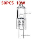 10/50/100PCS G4 12V 10W 20W LED Lamp Bulbs Eco Halogen Light Bulbs Capsule Inserted Beads Crystal Lamp Halogen Bulb Wholesale