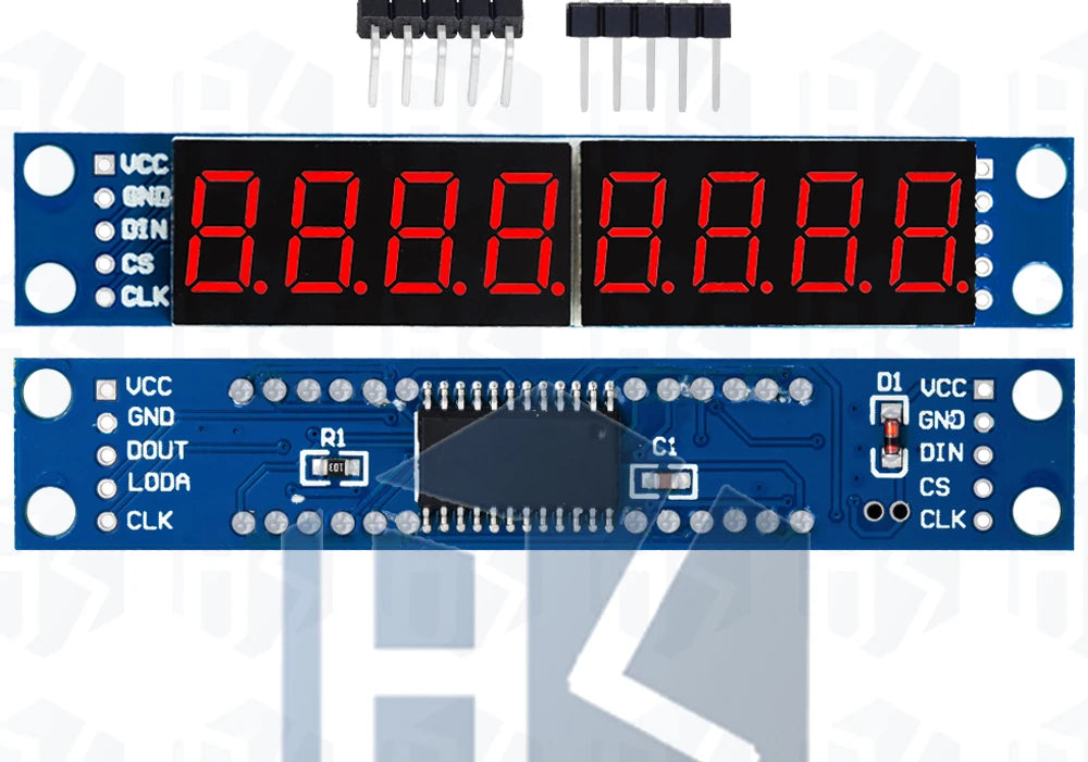 3-IO MAX7219 LED Matrix Module 8-Digit Red 7-Segment Display Driver for Arduino DIY Projects