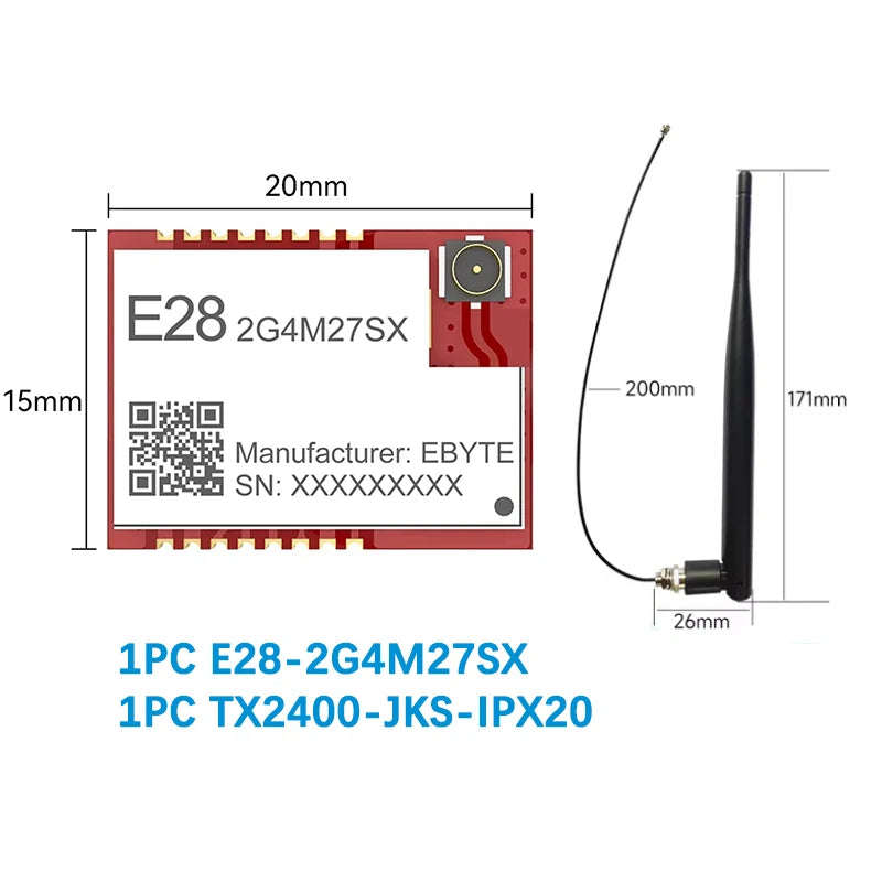 SX1281 SPI High-Speed LoRa Spread Spectrum Module 2.4GHz COJXU E28-2G4M27SX 27dBm SMD Module Secondary Development