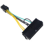 24Pin to 6Pin Power Supply Cable Cord 24p to 6p 18AWG Wire for Lenovo for DELL for Acer 3050 6 PIN Motherboard Adapter Cable