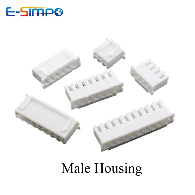 10set  Xh2.54mm 2/3/4/5/6/7/8pin Terminal +male Housing+female Housing Plastic Shell Comnector Kit