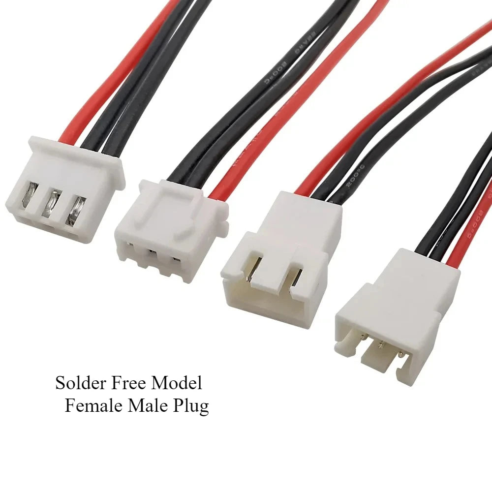 10pcs XH 2S 3S 4S 5S 6S Silicon 22AWG Solder-free 10-30CM LiPo Battery Balance Charger Extension Cable Balance Charging Wire