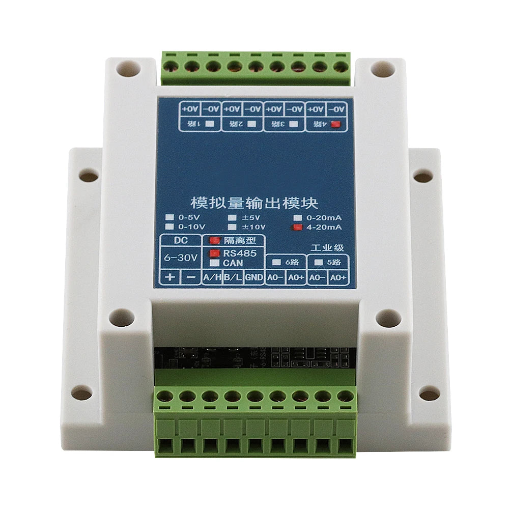 Isolation Type RS485 to 4-20mA 0-5V 0-10V Transform Module 2 4 Channel Modbus RTU RS485 to Analog Industrial Converter Modules