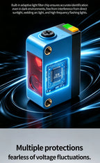 ZHICAN ZC3E Background Suppression Laser Photoelectric Sensor Adjustable Distance Diffuse Reflective Detection Switch