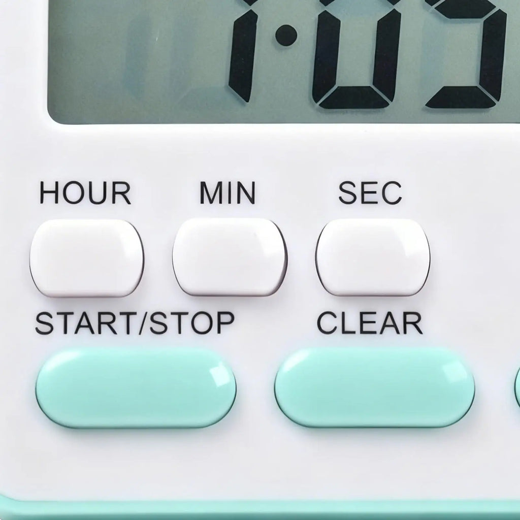 Silent Digital Timer for Study & Classroom, Multi-Purpose Countdown Clock for Students, Grilling, Baking  No Ticking Noise