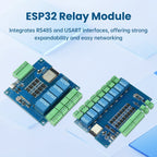 ESP32 RS485 Modbus Wifi Bluetooth Relay Optocoupler Isolation Module Tyep C 4/8 Channel Relay Module DC 9-24V