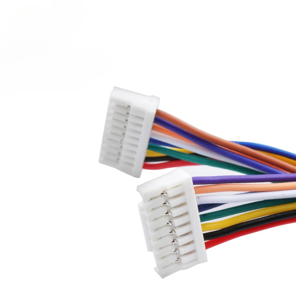 10pcs GH1.25 15/30/50/100cm Single/Double Side Terminal Crimped with Lock JSTA1257 2P-12P 1571# 28AWG Electronic Wire Cable