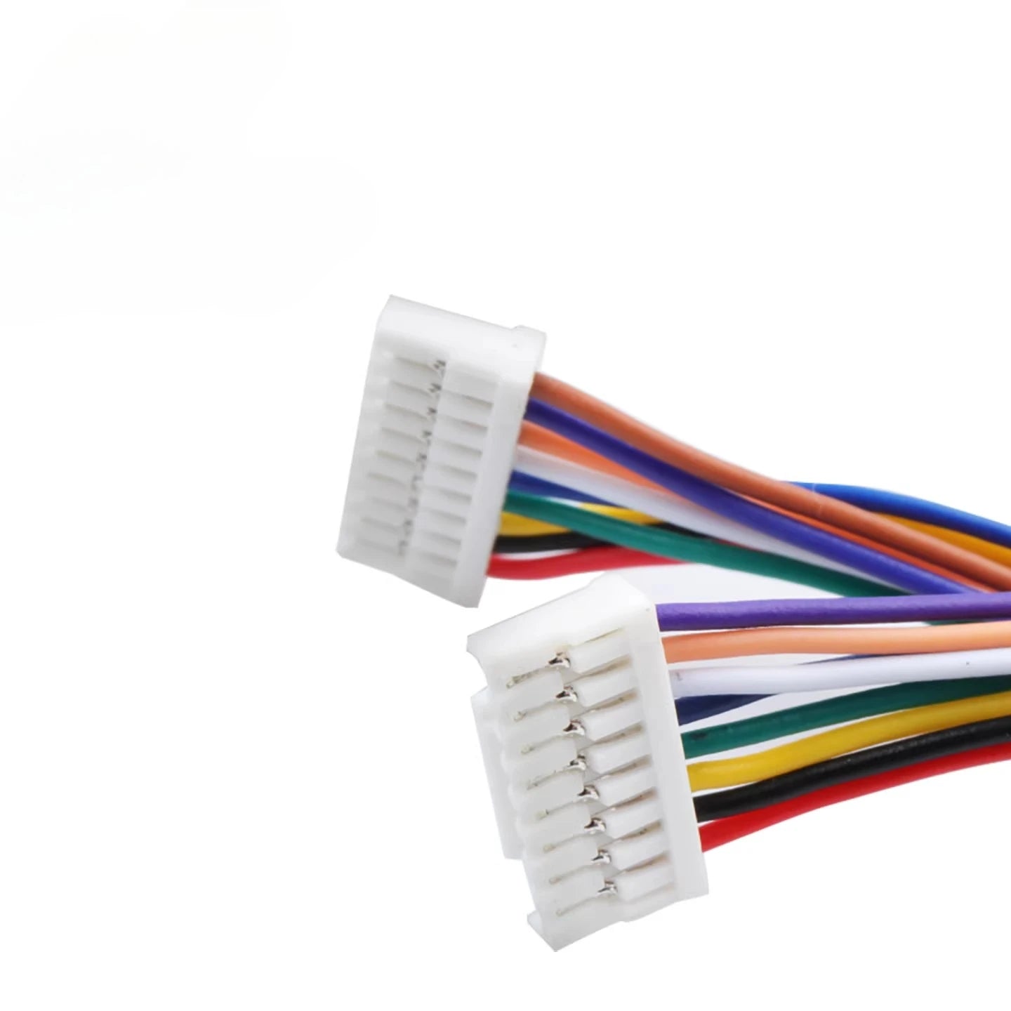 10pcs GH1.25 15/30/50/100cm Single/Double Side Terminal Crimped with Lock JSTA1257 2P-12P 1571# 28AWG Electronic Wire Cable