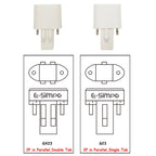 1pc G23 GX23 2Pin CFL PL-S 7W 9W 13W LED 5W 7W Sideview Horizontal Plugin Replacement 110V/220V Desk Table Reading PL Lamp Light
