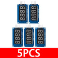 1~10PCS EGBO TM1637 4 Bits Digital LED Display Module 7 Segment 0.36Inch Clock RED Anode Tube Four Serial Driver Board Pack