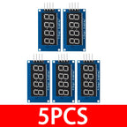 1~10PCS EGBO TM1637 4 Bits Digital LED Display Module 7 Segment 0.36Inch Clock RED Anode Tube Four Serial Driver Board Pack