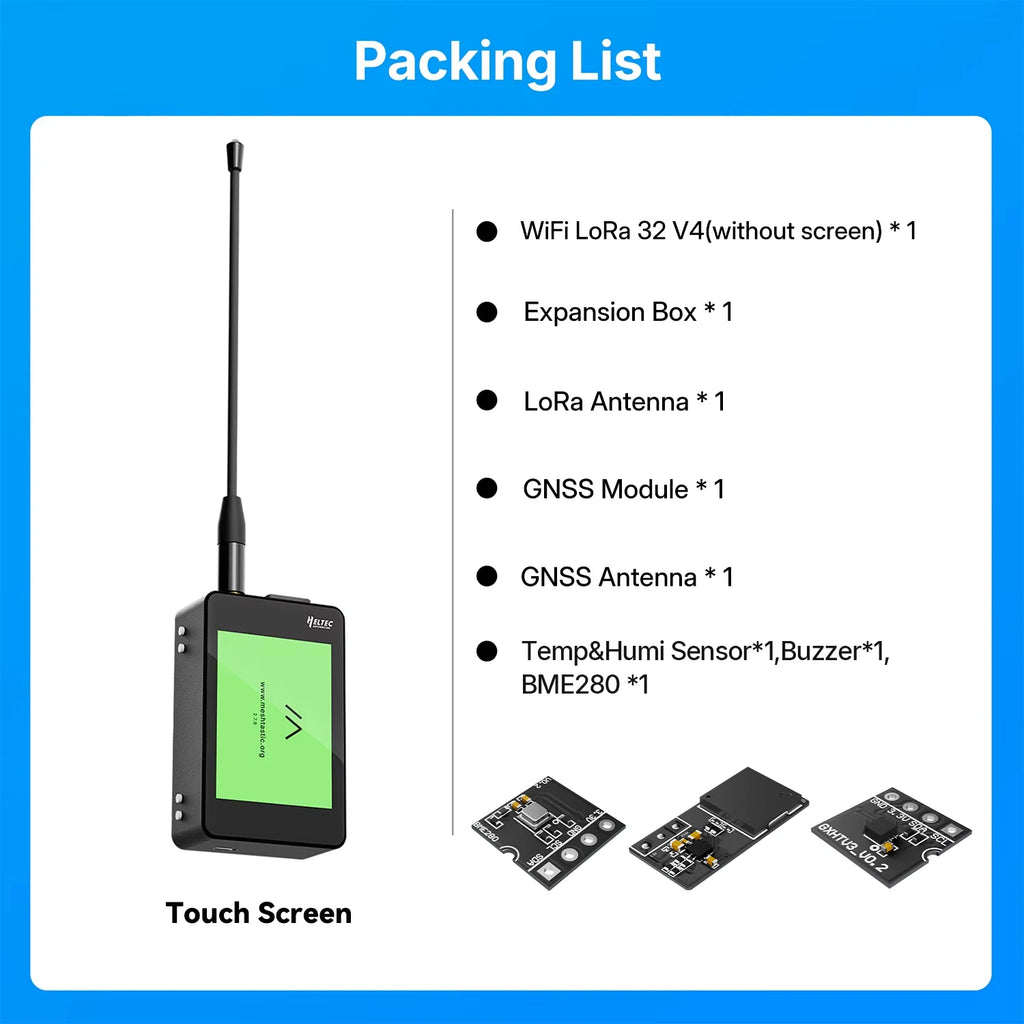 Heltec WiFi LoRa 32 Expansion Kit Heltec V4 ESP32S3 SX1262 928MHz GPS Module Tempered Glass/Touch Screen For Meshtastic LoRaWAN