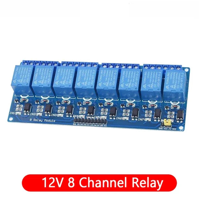5v 12v 1 2 4 6 8 way relay module for arduino 1 2 4 6 8 channel relay module with optocoupler Relay Output In stock