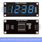 Y-1 Piece 0.56" 4-Digit LED Display Module TM1637 7-Segment Digital Tube for Arduino Electronic Clock Display Board