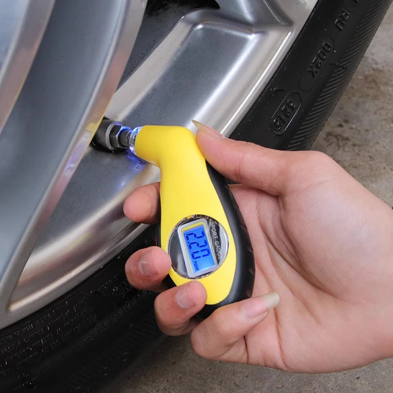 High-precision Digital Car Tire Tyre Air Pressure Gauge Meter LCD Display Manometer Barometers for Car Truck