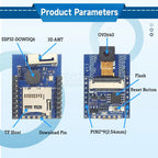 ESP32-CAM with OV2640 Camera Module Kit 66 120 160 Degrees 650nm 850nm Night Vision DVP 24Pin 2MP 2.4GHz WiFi Camera 4MB FLASH