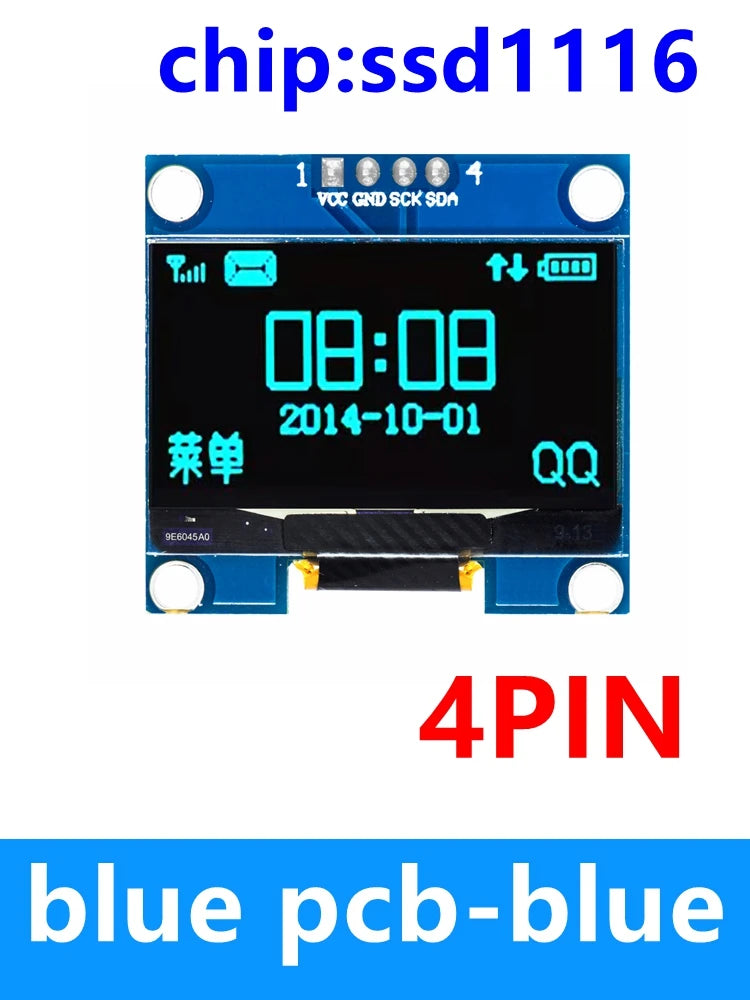 1.3 inch oled IIC Serial White OLED Display Module 128X64 I2C SSD1306 12864 LCD Screen Board VDD GND SCK SDA for Arduino