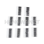 50PCS Alloy resistances 2512 SMD Resistors Samples kit 10 kindsX5pcs=50pcs R001 R002 R005 R008 R010 R015 R020 R025 R050 R100