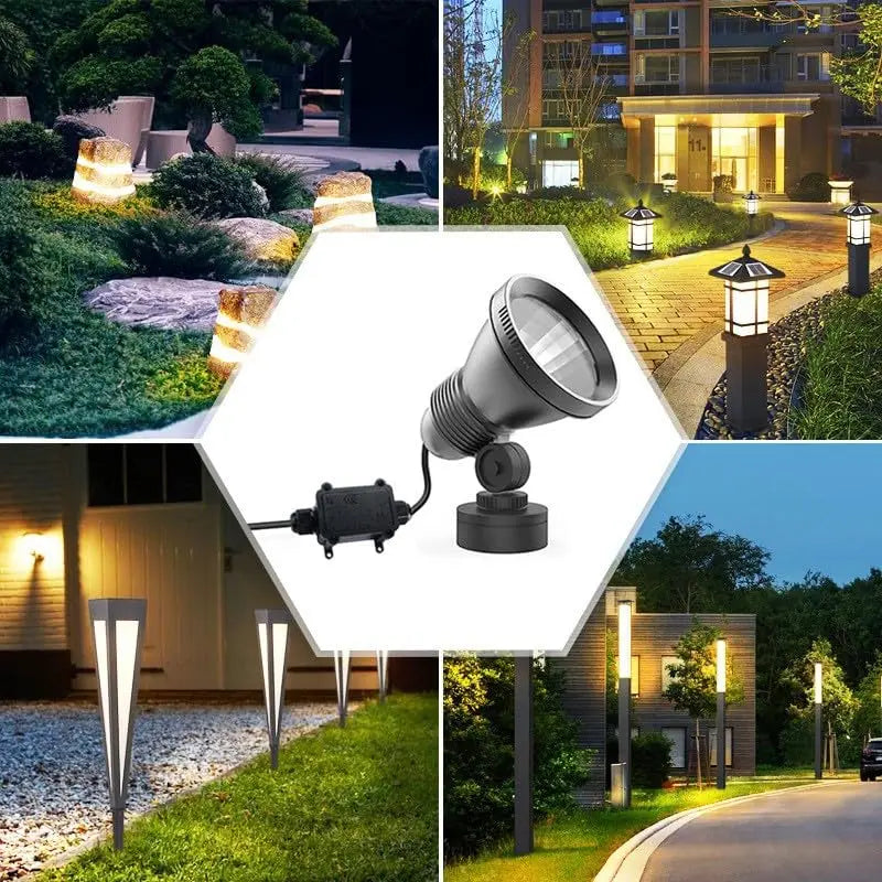 IP68 Waterproof Junction Box 2Way 1IN1OUT M20 Cable Glands Ø4-8mm 6-11mm Wire Range Outdoor LED Underground Lighting Connector