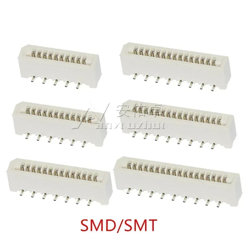 10Pcs 1.0mm FPC/FFC Connector LCD Flexible Flat Cable Socket Double Row 4/5/6/7/8/9/10/11/12/14/16/18/20/22/24/26/28/30/31 Pin