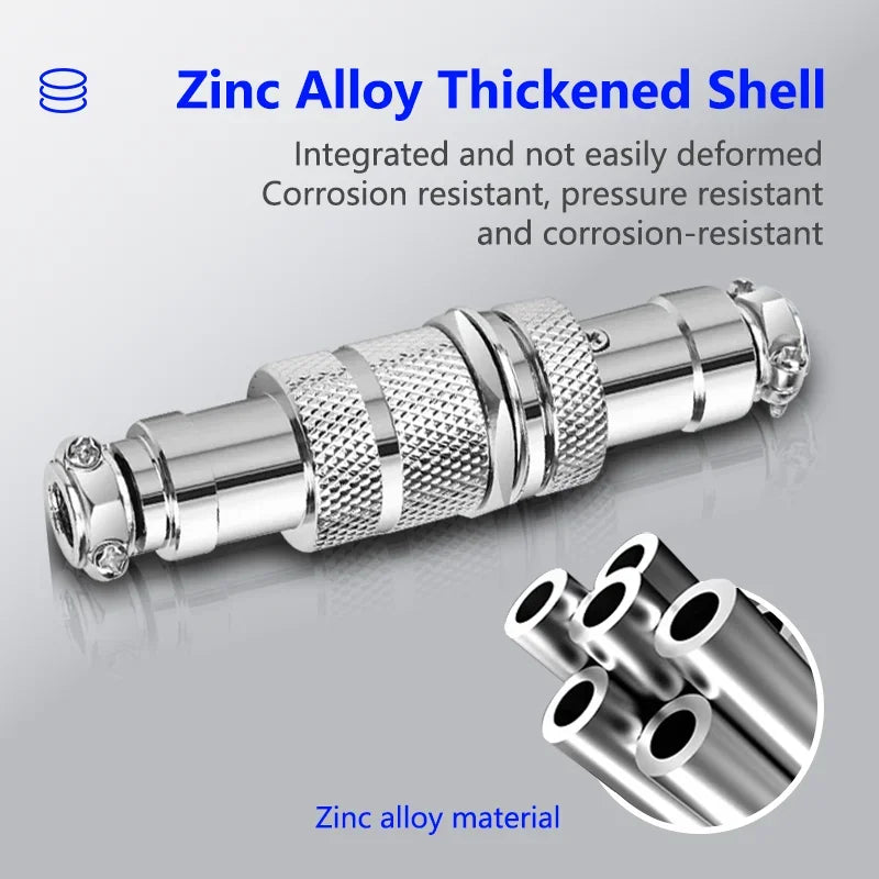 5PCS Docking Connector GX16 Aviation Plug Male Female 16mm 2/3/4/5/6/7/8/9/10 Pin Socket Circular Aviation Connector