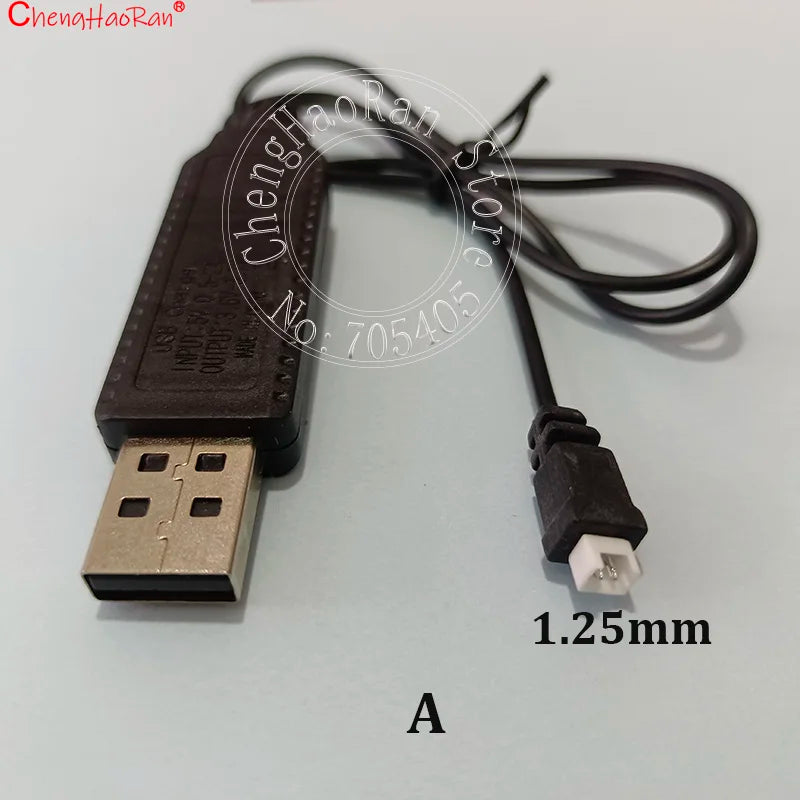 ChengHaoRan 1PC 3.7V/7.4V Lithium Battery Charging Cable With MX2.0 XH2.54 JST 2P 4P Interface For Toy Remote Control Car