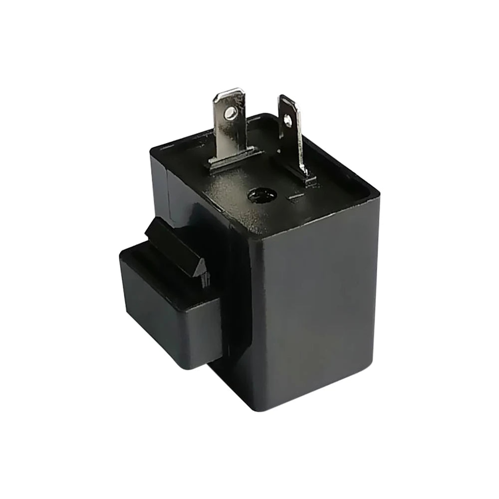DC 6-12V LED Motorcycle Flasher Buzzer 2 Pin Adjustable Flasher Relay Turn Signal Indicator For Honda Kawasaki Yamaha Etc