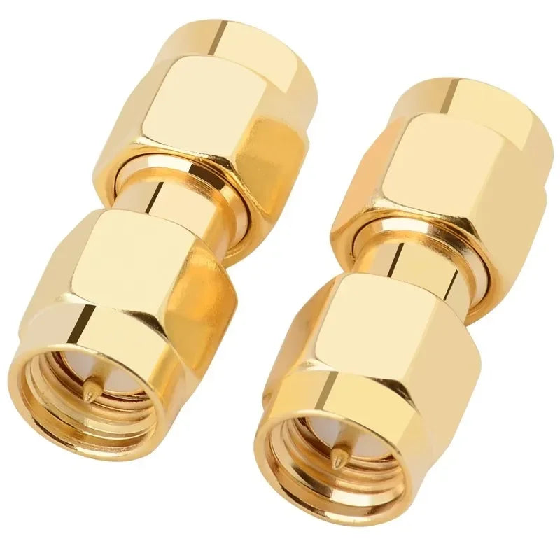 5/20Pcs Golden SMA Male Female Plug RF Coaxial Socket Straight Adapter SMA Connector with Screw Thread