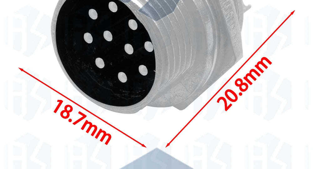 2-7 Pin GX16 Aviation Connector, Metal Male Plug Female Socket Industrial Wiring Terminal Adapter