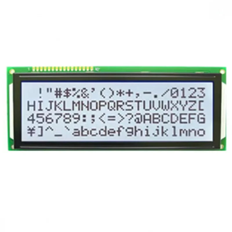 5V Larger LCD 2004 20x4 Largest Character English And Russian Cyrillic Font Yellow/Gray/Blue Screen 204 Display HD44780