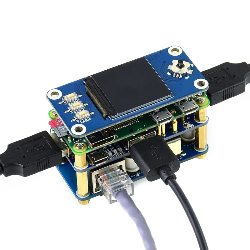 Raspberry Pi Zero PoE Power Over Ethernet/USB HUB HAT 3 X USB 2.0 Ports 802.3af-Compliant For Raspberry Zero W / Zero WH