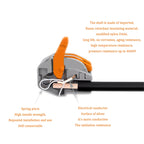 Compact Quick Plug-in Terminal for Cable Connectors, 30/50/100 Piece Terminal Orange Home Wiring Module Paralleling Device