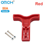OMCH 50A 120A 175A 350A Double Pole with Copper Contact Power Connectors Accessories Handle Soft Rubber Dust Cover
