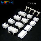 10Set XH2.54 2/3/4/5 Pin Terminals Plastic Shell Male Plug + XH 2.54 2P 3P 4P 5P 6P 7P 8P 9P 10P 12PFemale Socket Wire Connector