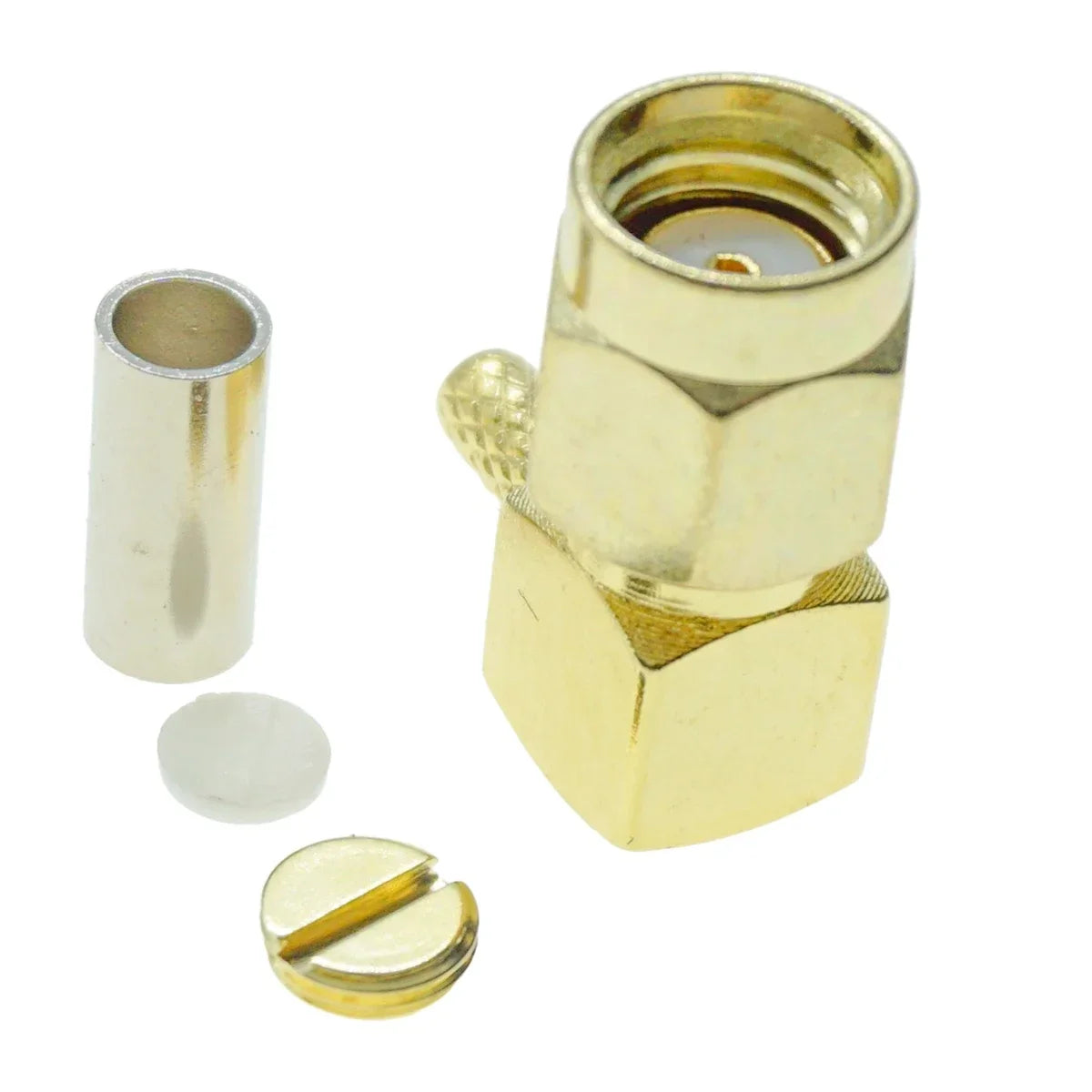 SMA Male Plug SMA Female Jack RPSMA RF Coax Coaxial Connector Crimp right angle LMR100 RG174 RG316 RG58 RG142 RG400 50-3 Cable