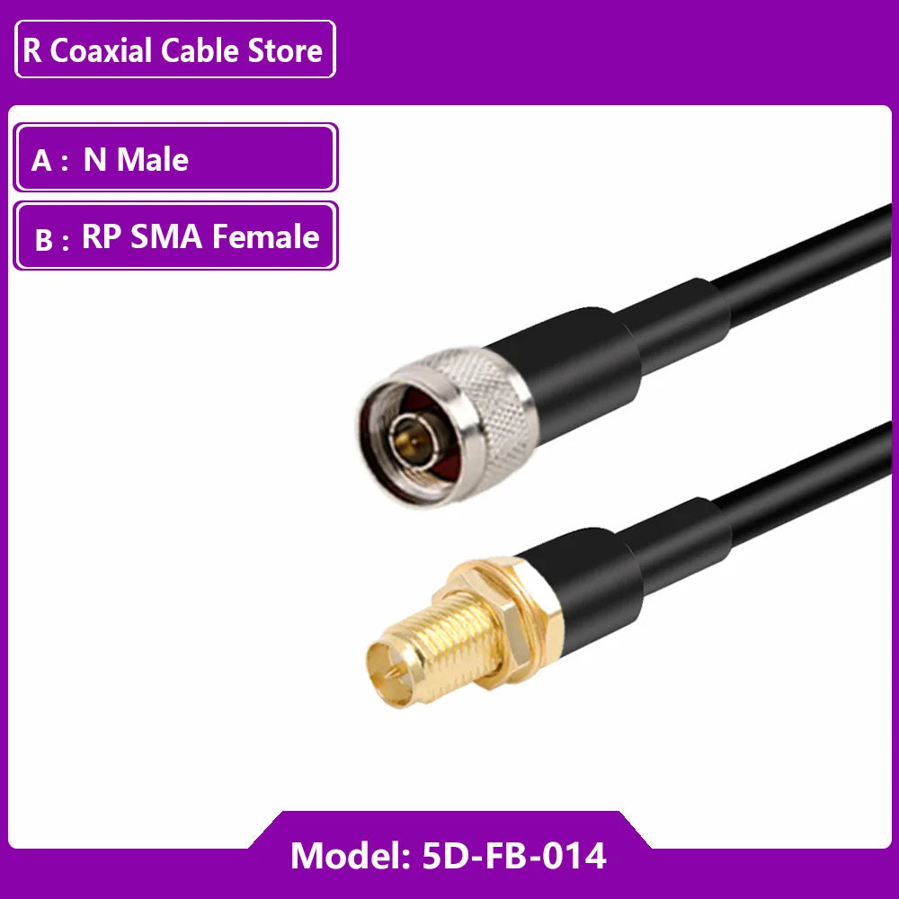 SMA to N Connector SMA Connector N Male/Female Plug 5D-FB RF Coaxial Cable for CDMA GSM 3G 4G LTE WiFi Antenna RF RP-SMA