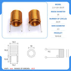 hollow inductor coil inductor copper wire  full specifications