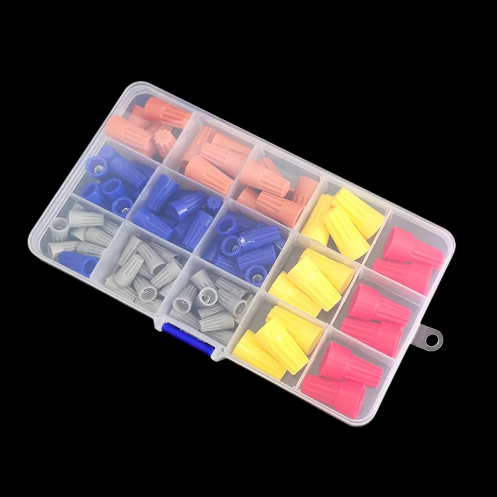 90PCS Twist Screw Cap Wire Connectors Kit Quick Splice Electrical Cable Terminals P1 P2 P3 P4 P6 for Wiring Projects