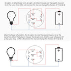 16/19/22MM Mushroom Metal Emergency Stop Push Button Switch Triple Dual Color RGB LED Light Rotary Power Switch 5V 12V 24V 220V