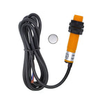 SJM12-10D1 Metal Hall Sensor Plastic Magnetic Proximity Switch M12 NPN DC 6-36V Normally Open 200mA DC 2 Wire NO 10mm